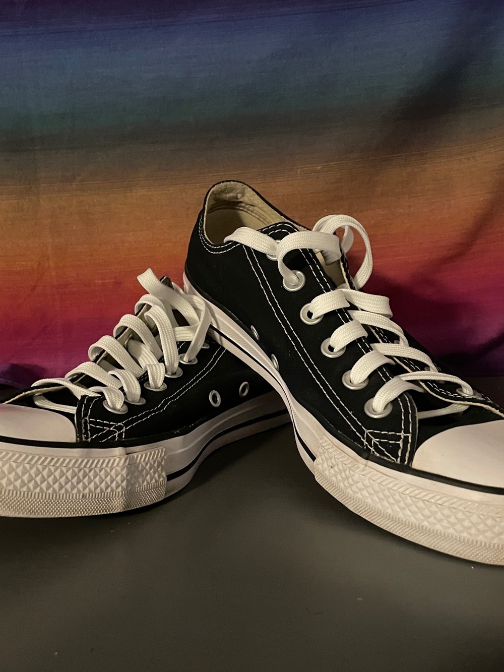 Converse Chuck Taylor All Star Black Low Top Canvas Sneakers Unisex M7 W9 - Picture 12 of 12